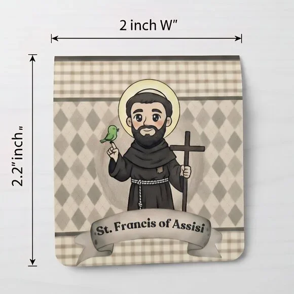 Bookmark (Magnetic) St. Francis of Assisi Catholoc Gift - Picture 2 of 3